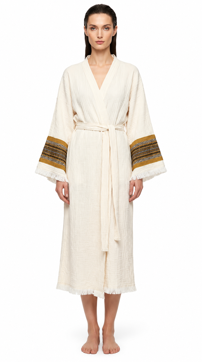 Natural Symbol Nomad Kimono- Altın ton