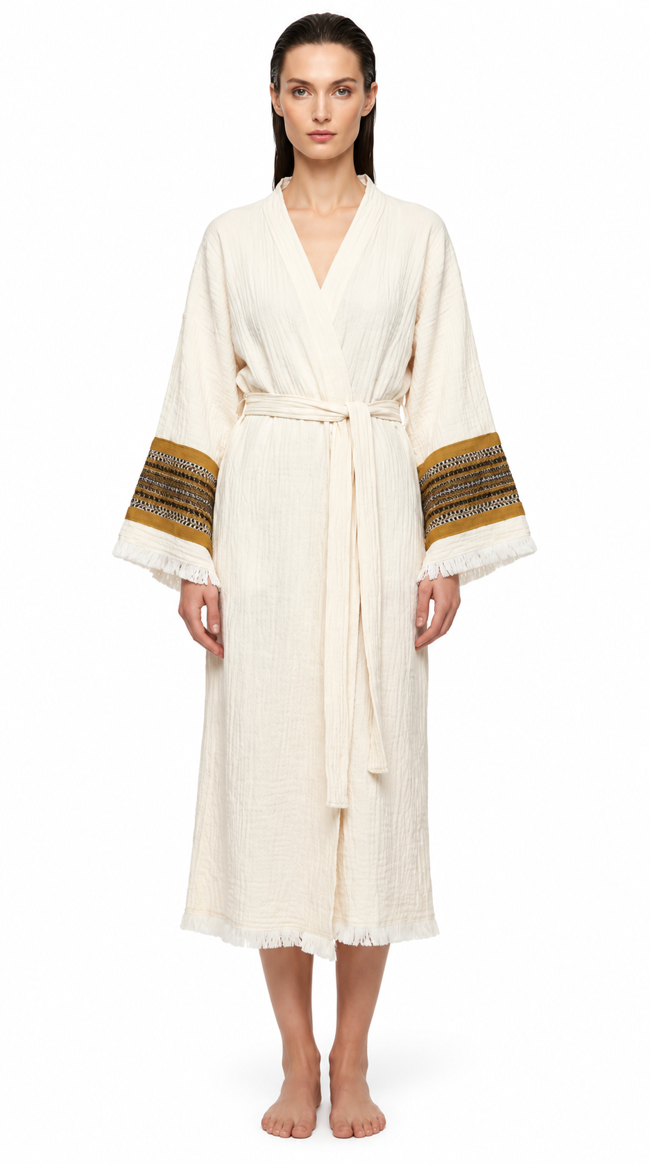 Natural Symbol Nomad Kimono - لون ذهبي