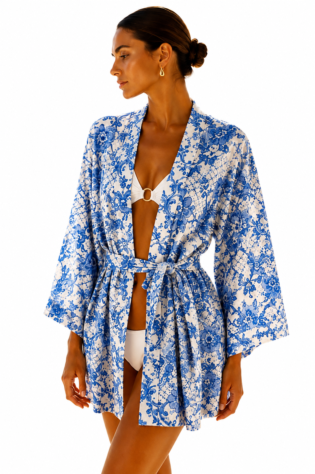 MISKA Azure Baroque Kimono