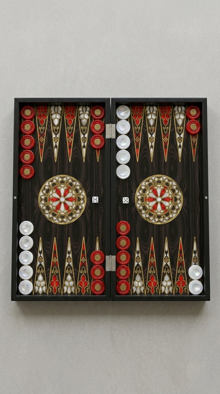 Obsidian- Artisan Backgammon