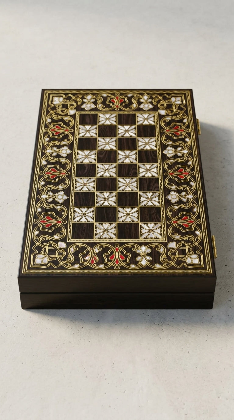 Obsidian- Artisan Backgammon