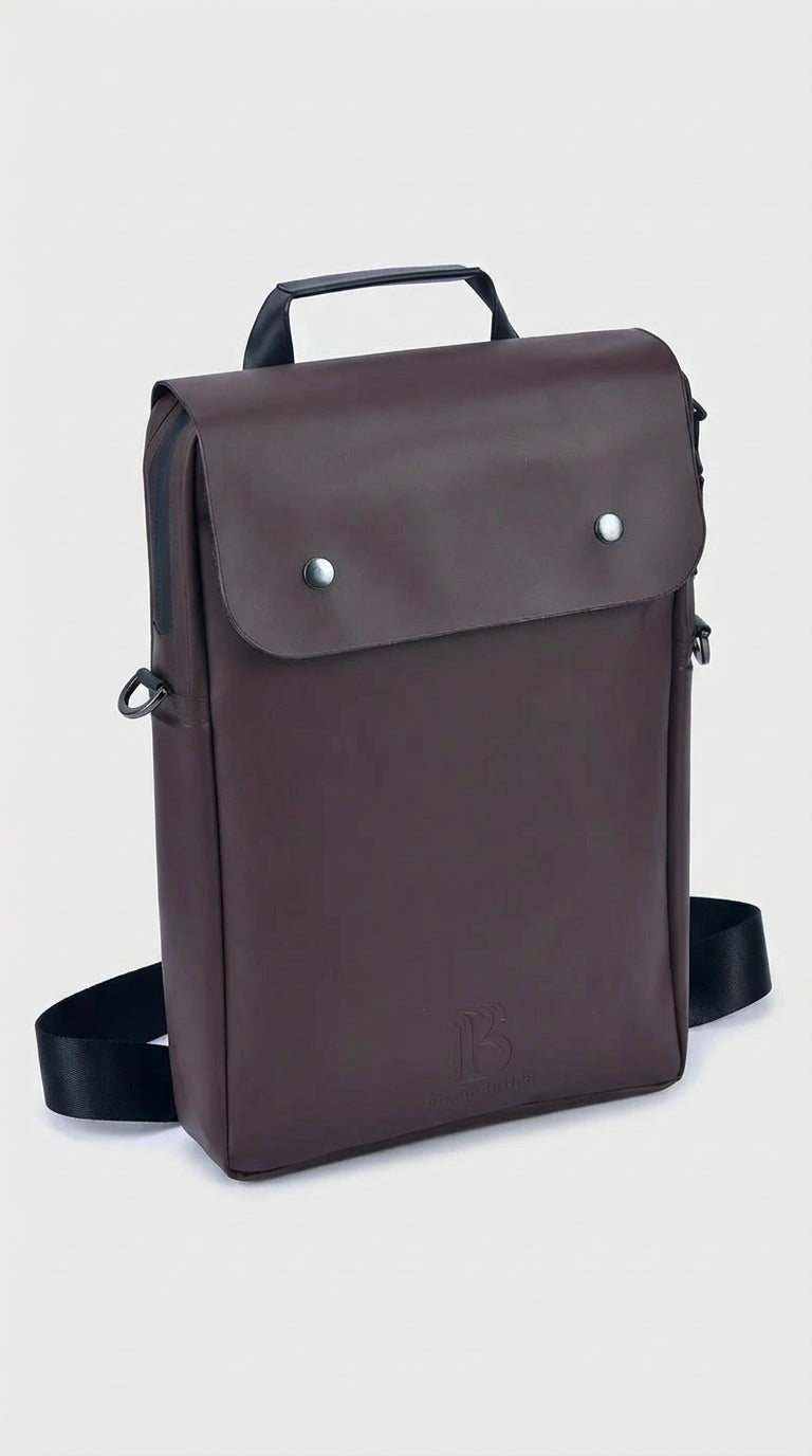 Mocha (Brown) Structured Backpack