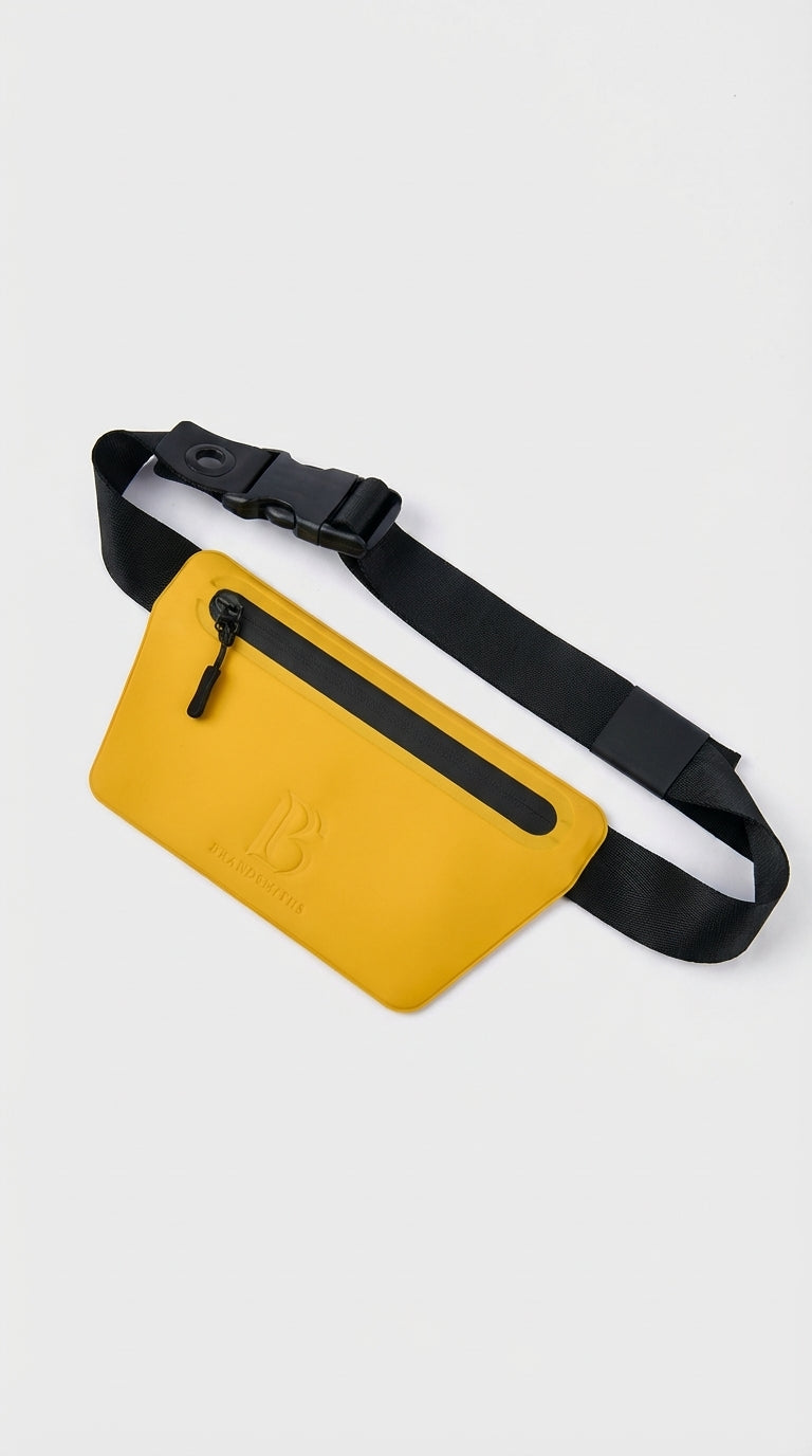 Mustard Slant Waist Bag
