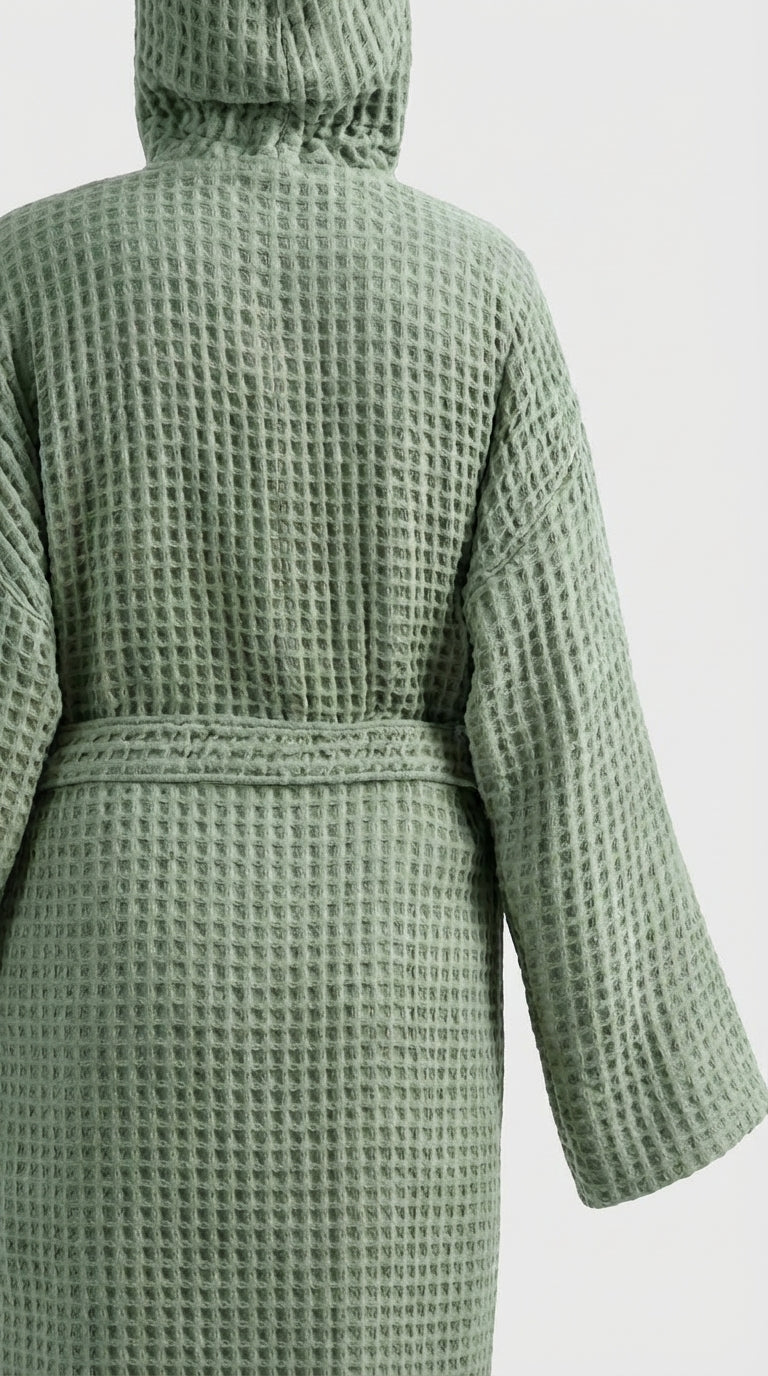 Mint Waffle Bathrobe