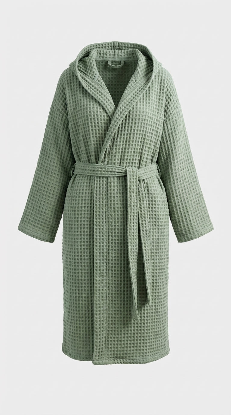 Mint Waffle Bathrobe