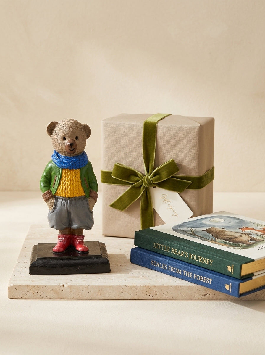 Renkli Teddy Bear Dekoratif Obje