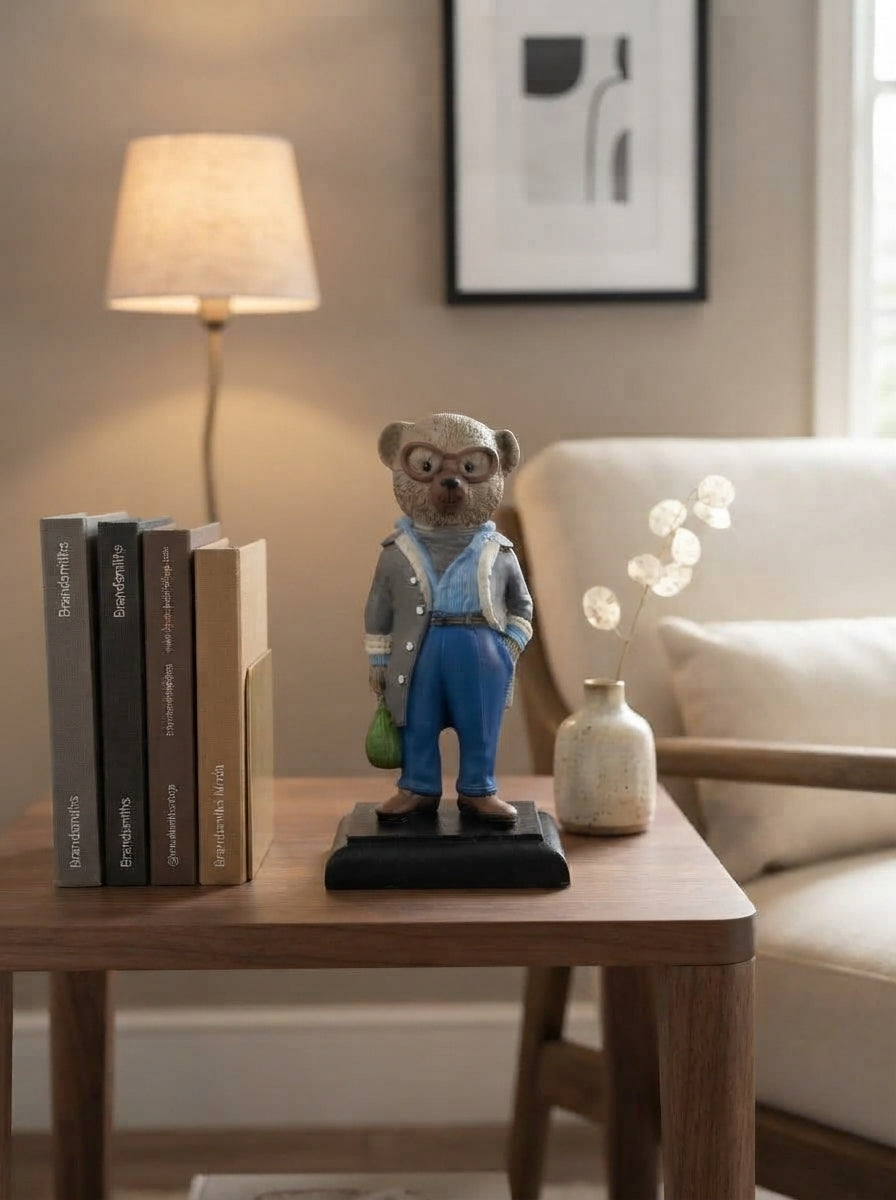 City Gentleman Teddy Dekoratif Obje