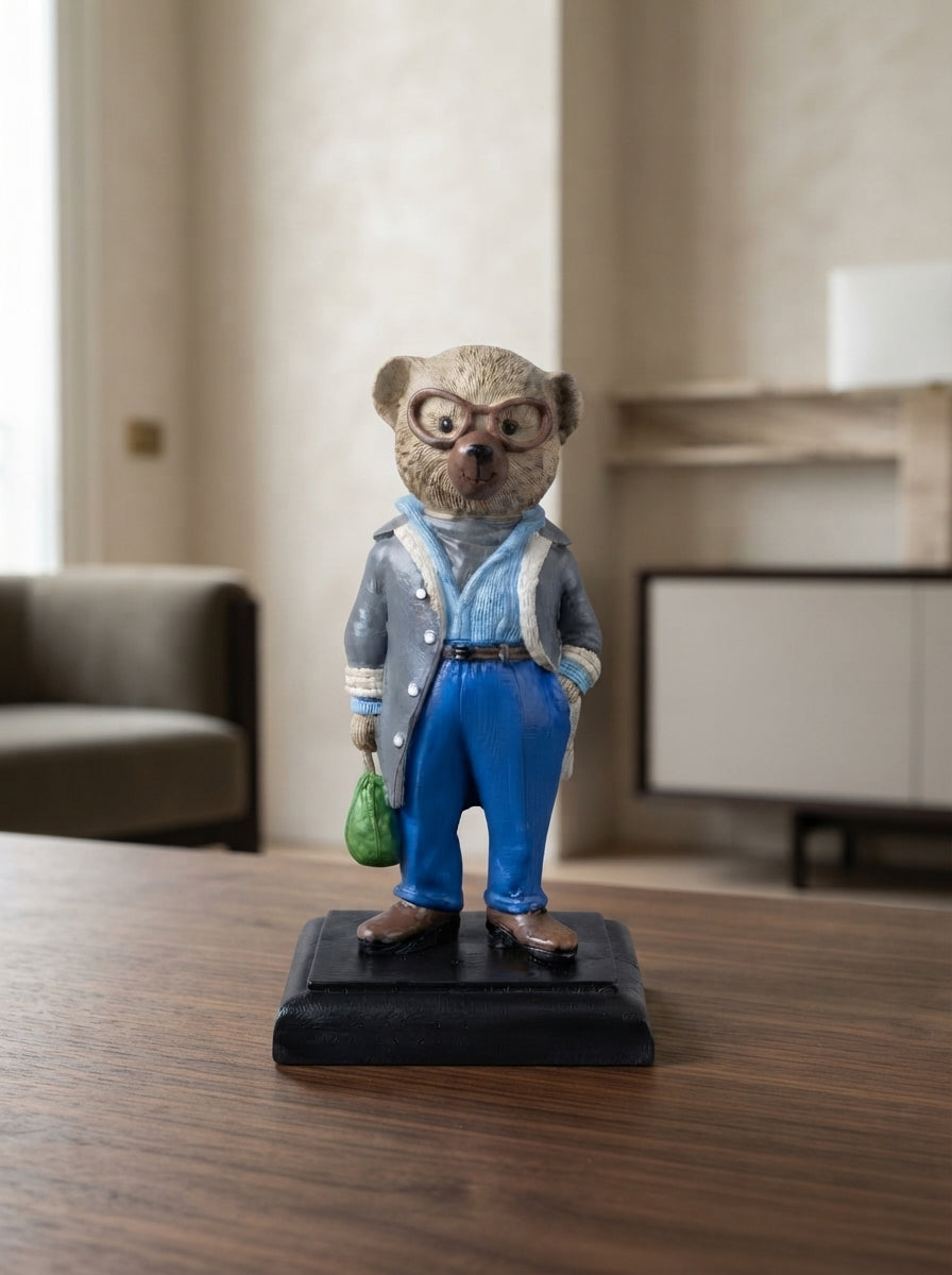 City Gentleman Teddy Dekoratif Obje