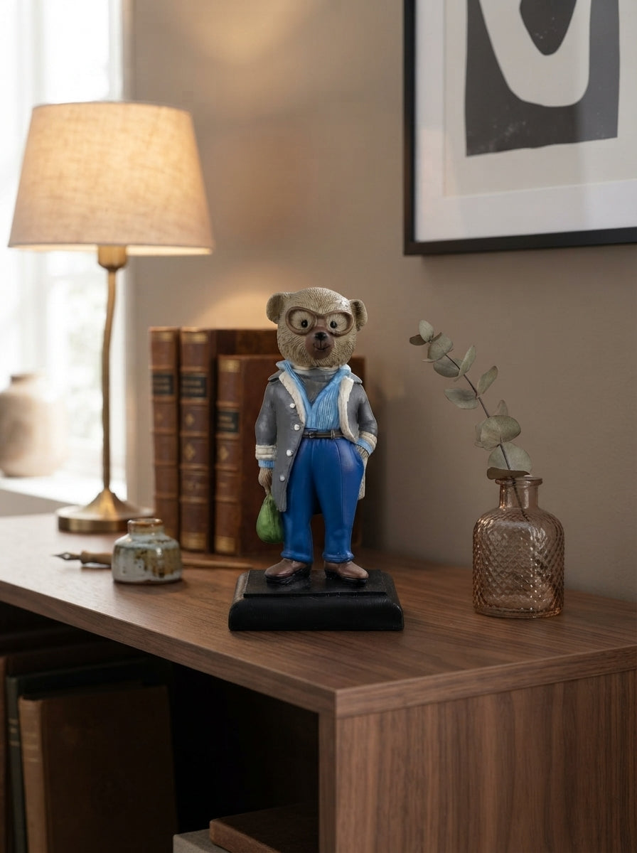 City Gentleman Teddy Dekoratif Obje