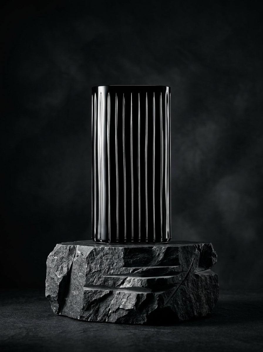 Noir Sculptural Siyah Dekoratif Vazo