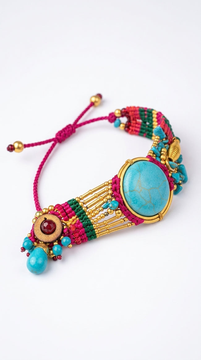 Nomad Aura Bracelet - Ember Red