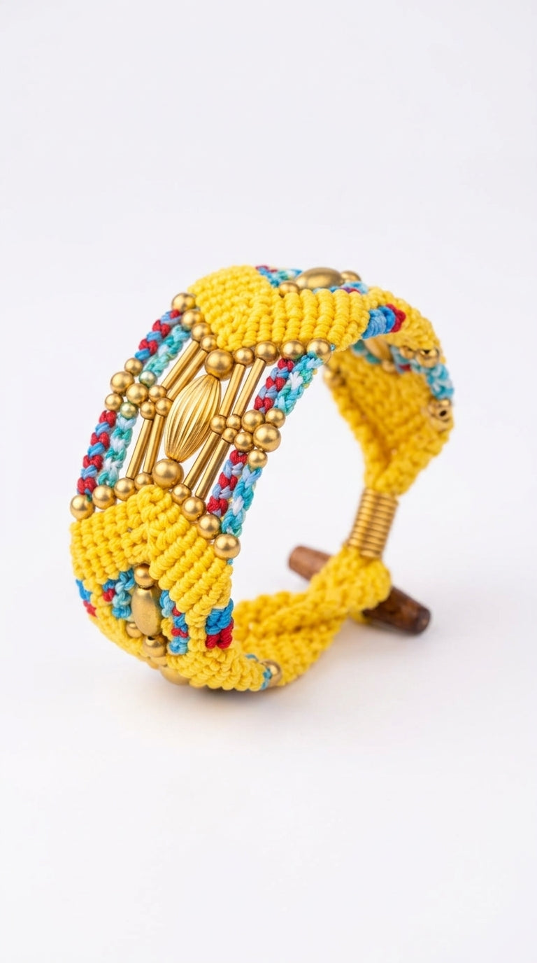 Nomad Relic Bracelet – Solar Gold