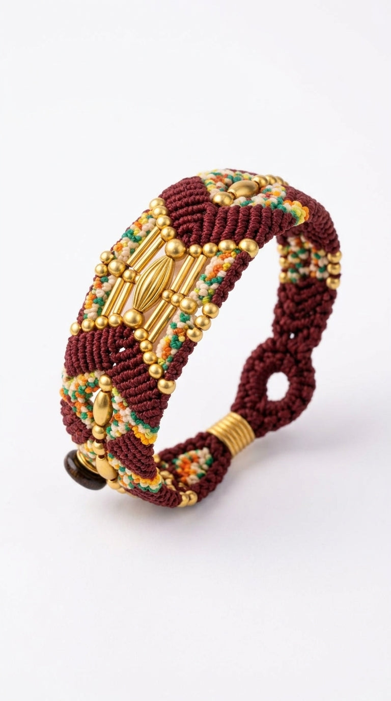 Nomad Relic Bileklik – Burgundy