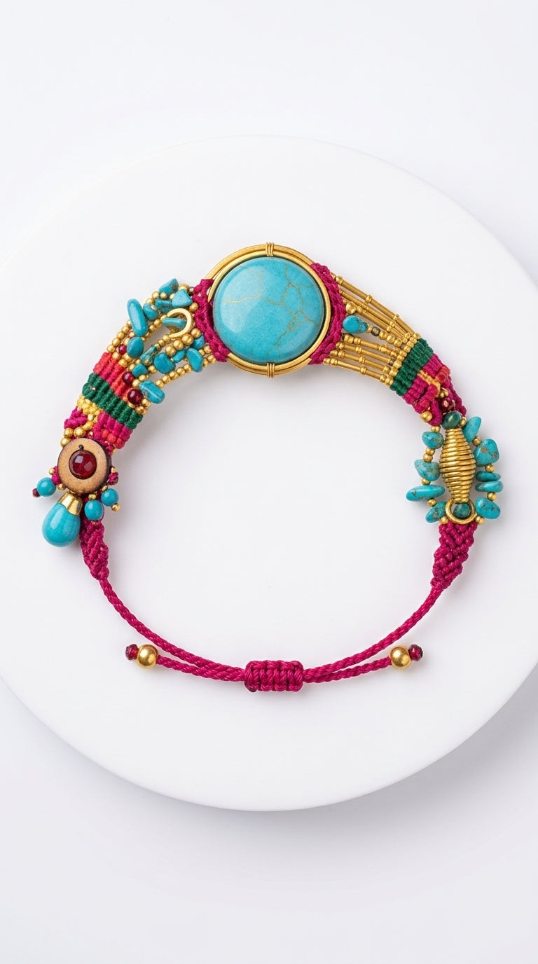 Nomad Aura Bracelet - Ember Red
