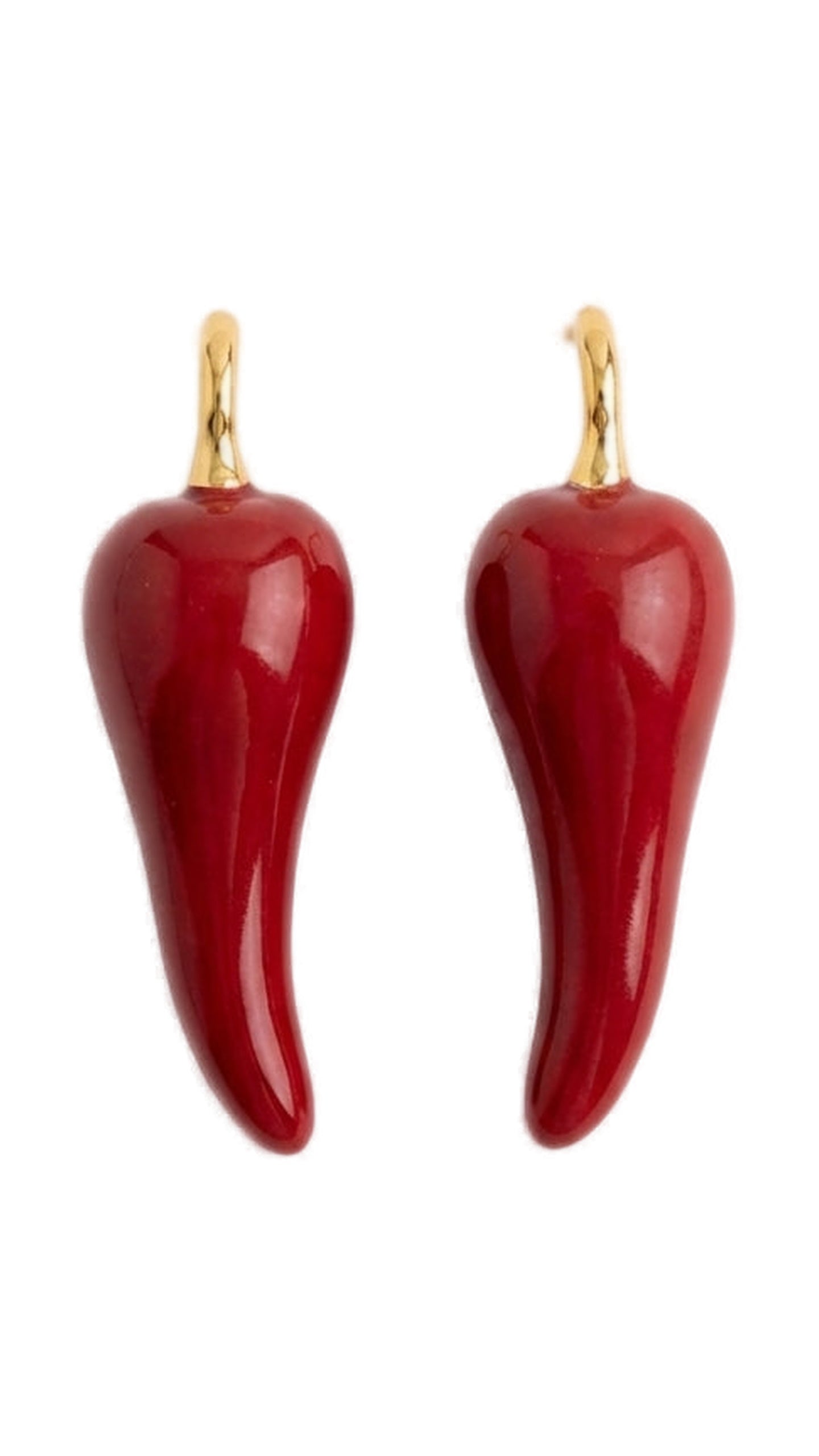 Burgundy Pepper Earrings