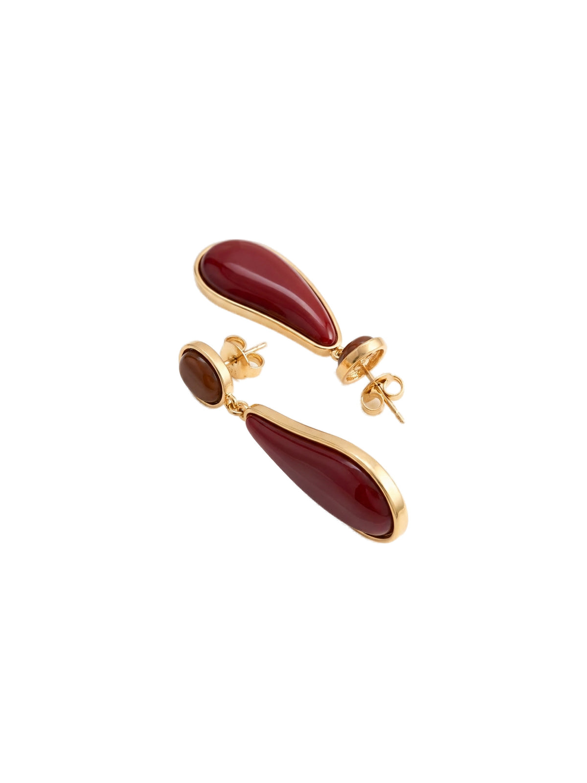 Burgundy Damla Küpe