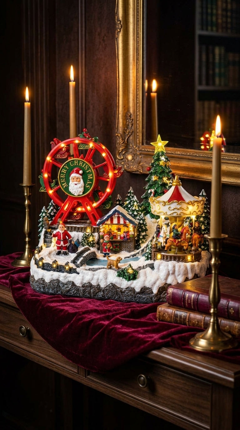 Christmas Wonderland Işıklı, Müzikli &Hareketli Yılbaşı Lunaparkı
