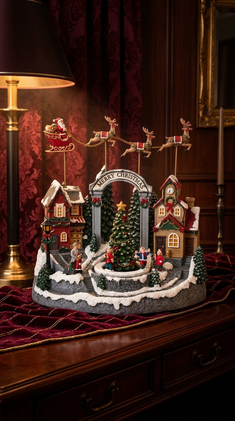 Merry Christmas Village Işıklı &Hareketli Yılbaşı Köyü