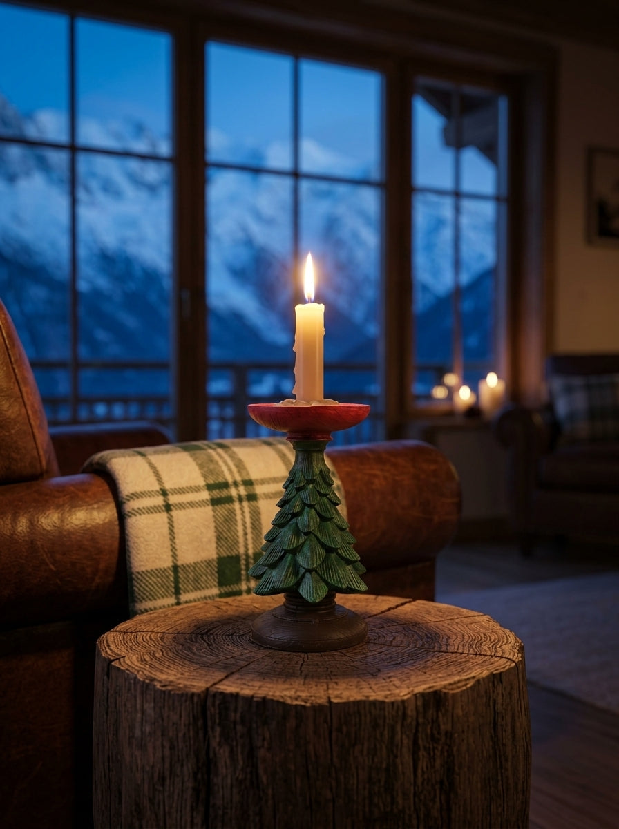 Ceramic Christmas Tree Shaped Candle Holder