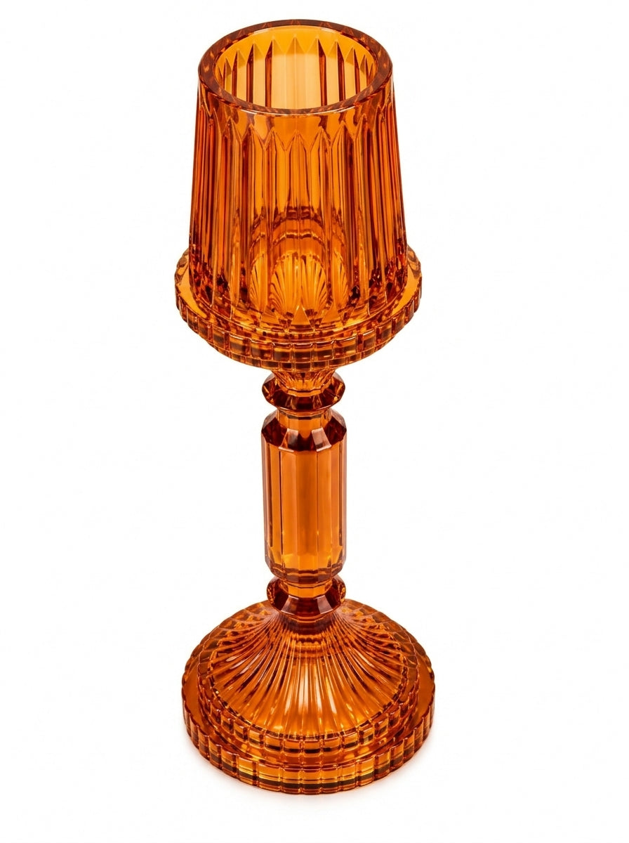 Amber Kristal Şamdan - 47 CM