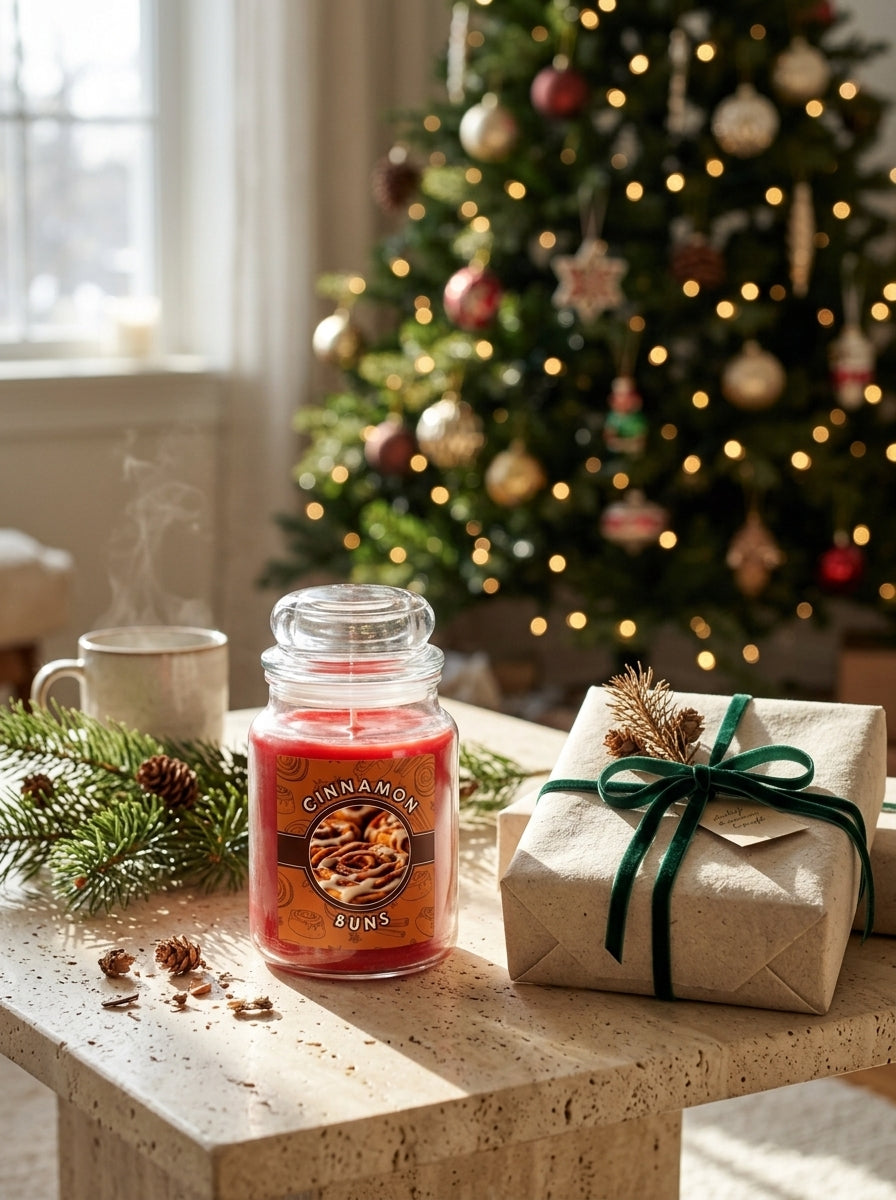 Spiced Vanilla Kırmızı Kavanoz Mum