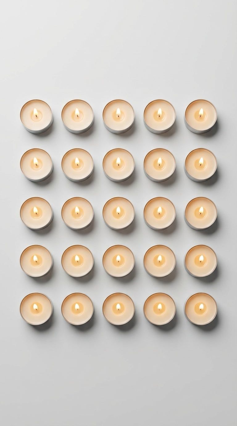 25'li Tealight Mum Seti(Vanilya)