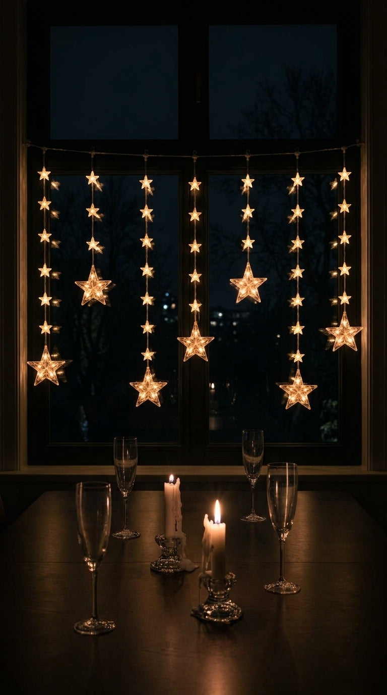 Starlight 120 LED Yıldızlı Perde Yılbaşı Işığı