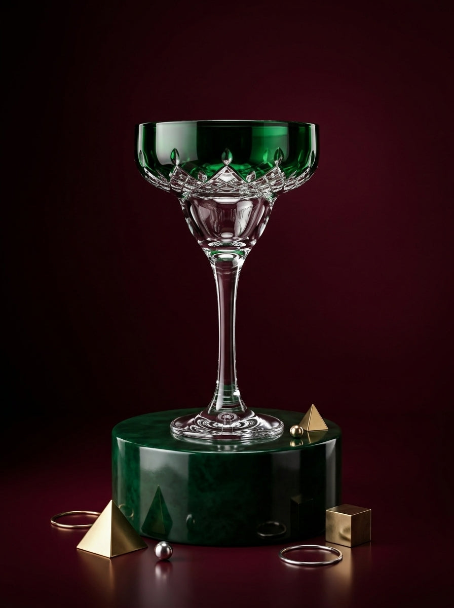 Celeste Emerald Cocktail Kadehi