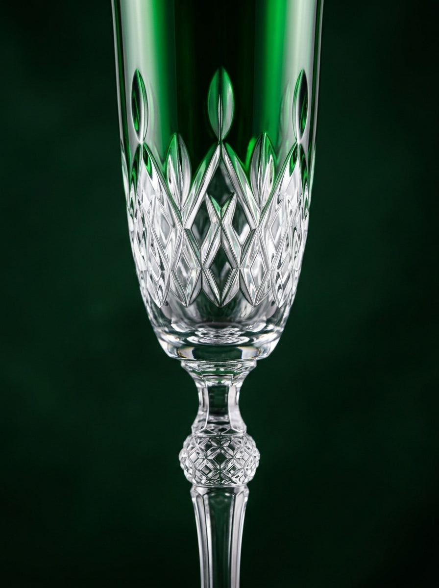 Celeste Christmas Emerald Flüt Şampanya Kadehi