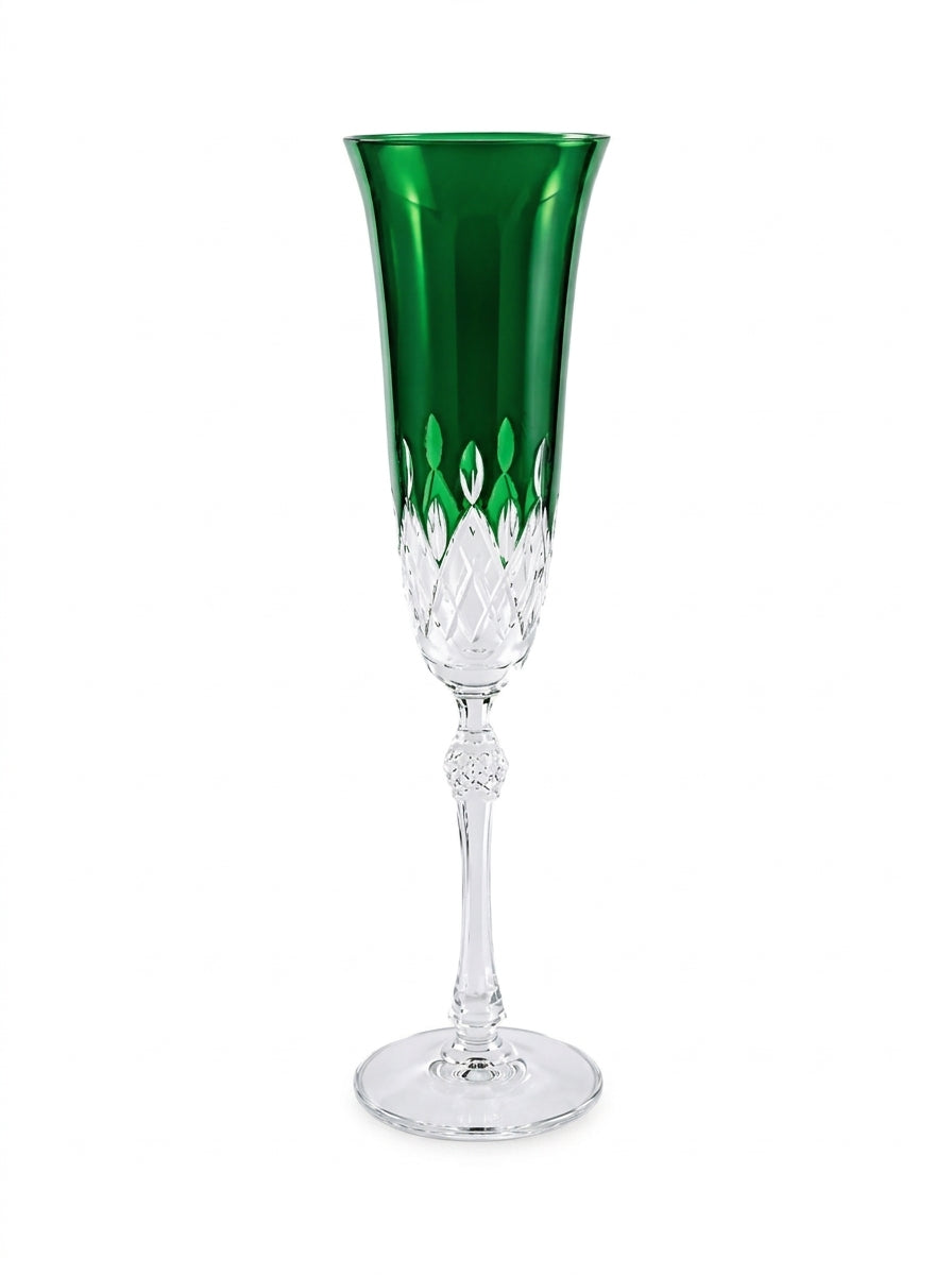 Celeste Christmas Emerald Flüt Şampanya Kadehi