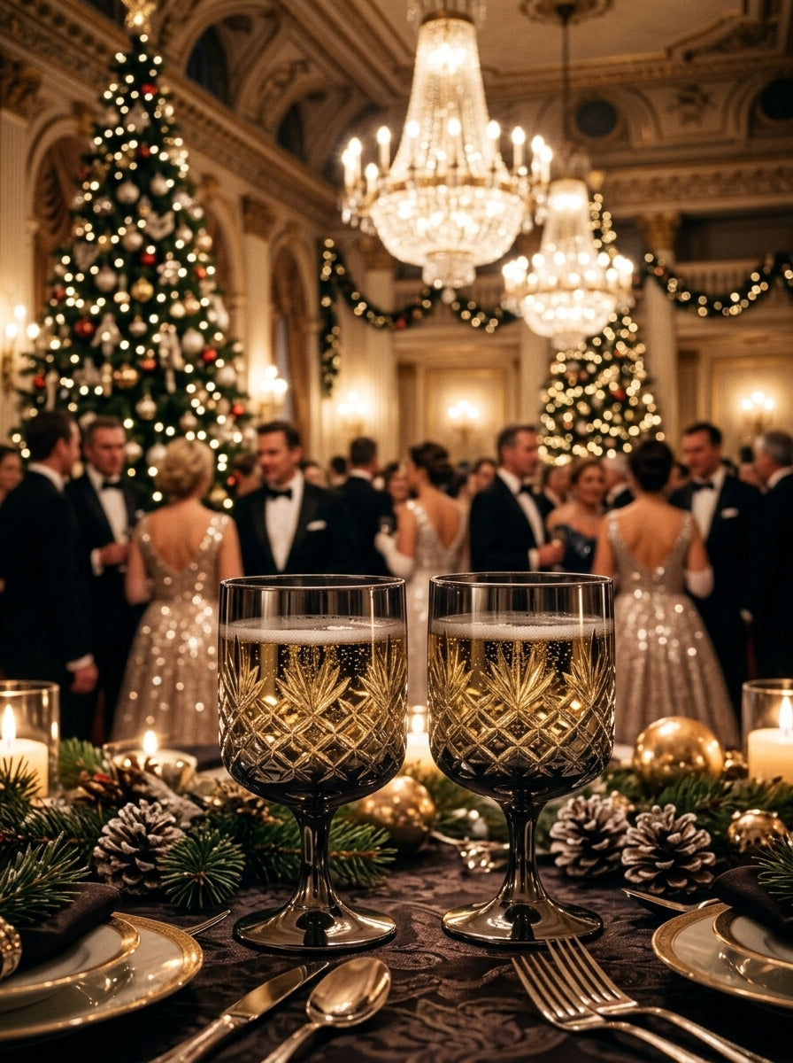 Christmas Classics – Eclat Arc Titanium İkili Kristal Kadeh Seti