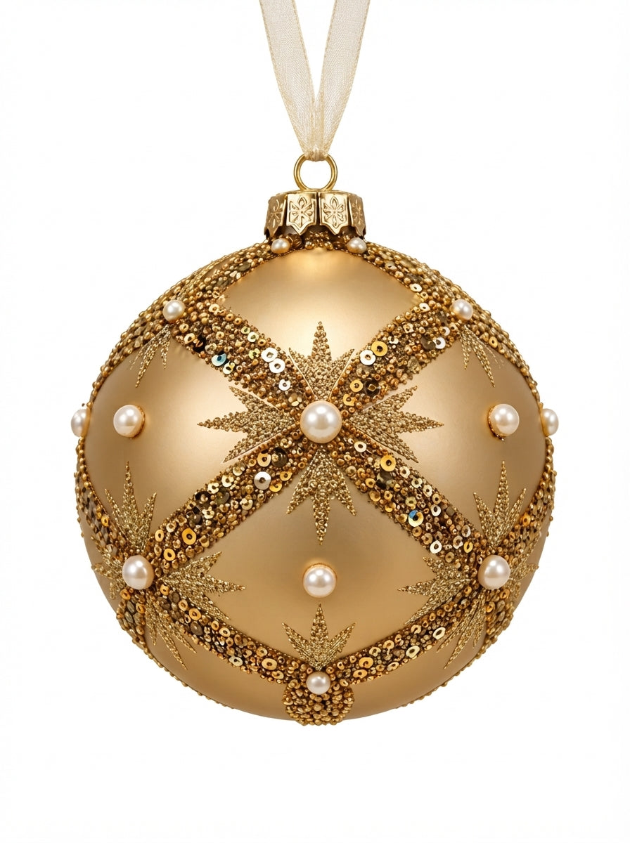 Golden Pearl Royale Yılbaşı Ağaç Süsü - 12 CM