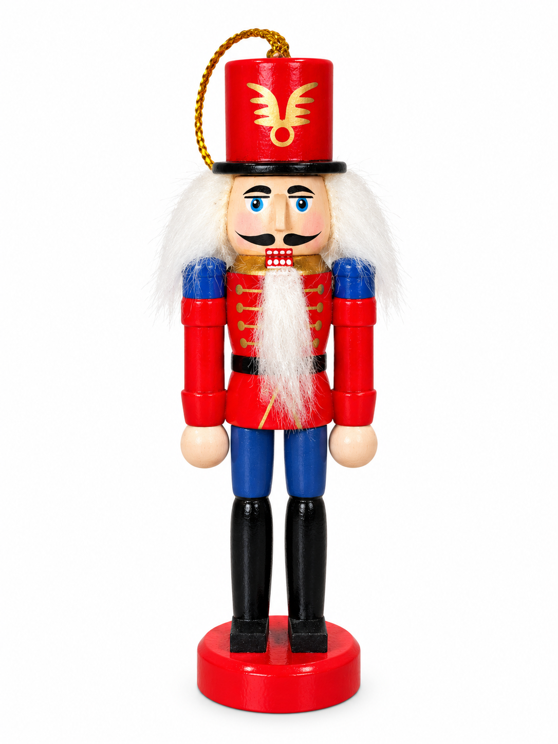 Royal Blue Nutcracker Guard – Mavi Detaylı Fındıkkıran Asker Yılbaşı Ağacı Süsü - 12 CM