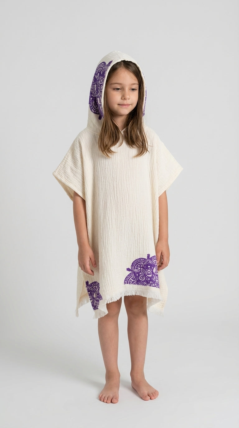 Mandala Drift Kids Poncho