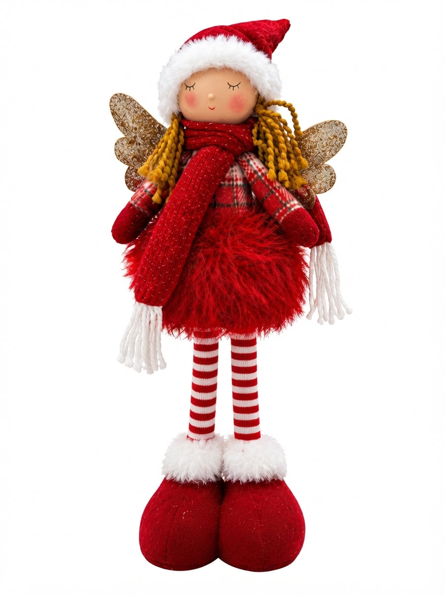 Ruby Christmas Angel Dekoratif Melek Figürü - 40 CM