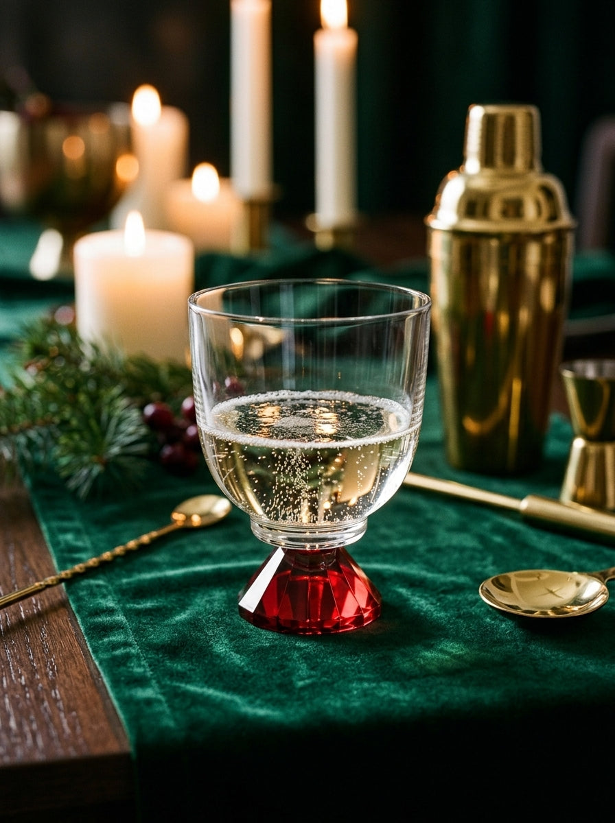 Ruby Lumi Step – New Year Crystal Glass