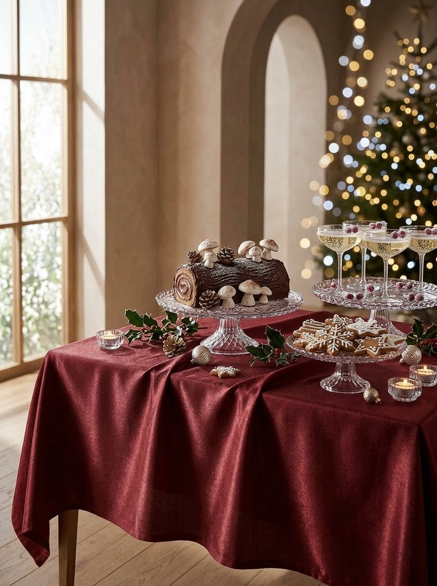 Burgundy Tablecloth