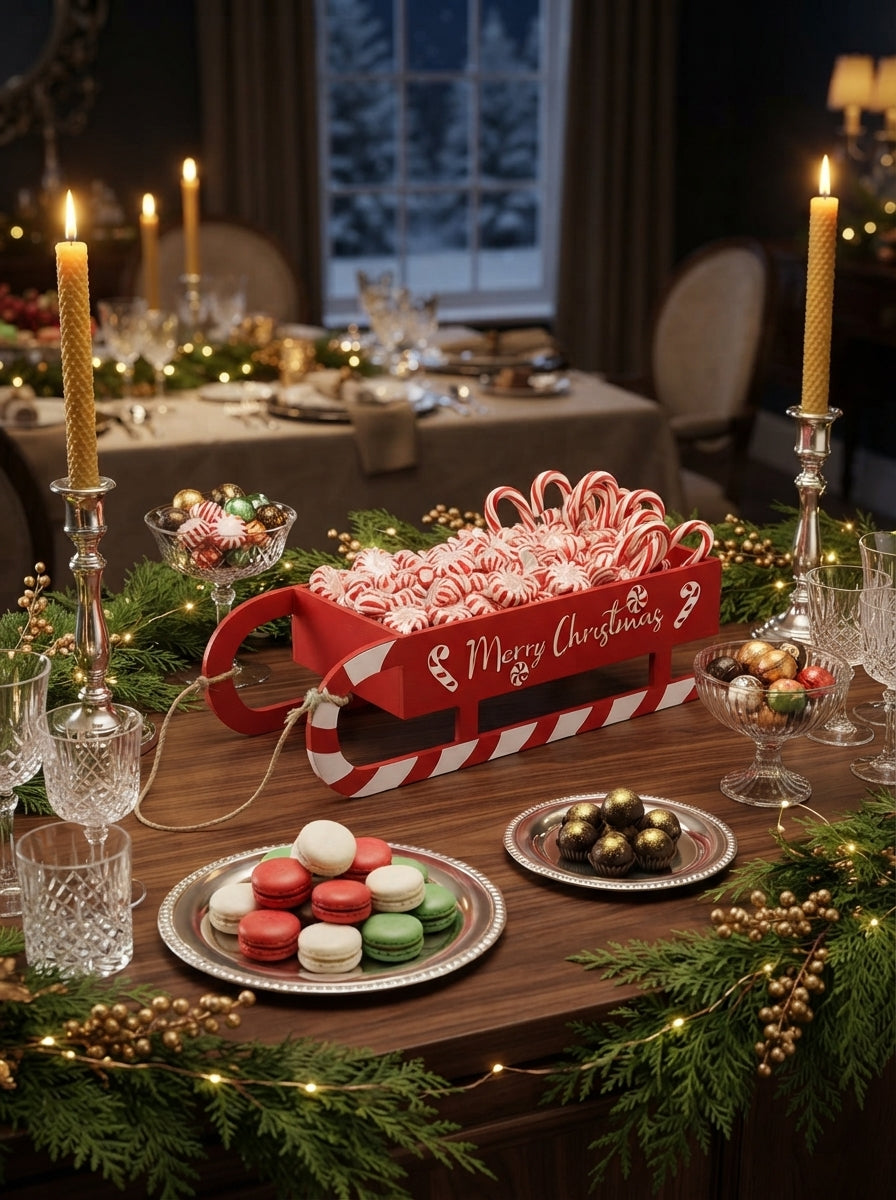 Merry Christmas Dekoratif Kızak