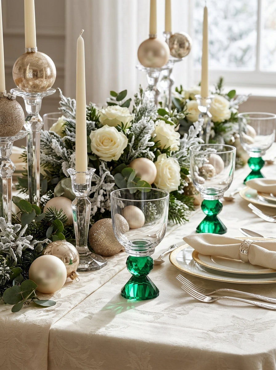 Emerald Emerald Lumi Coupe – New Year’s Crystal Glass