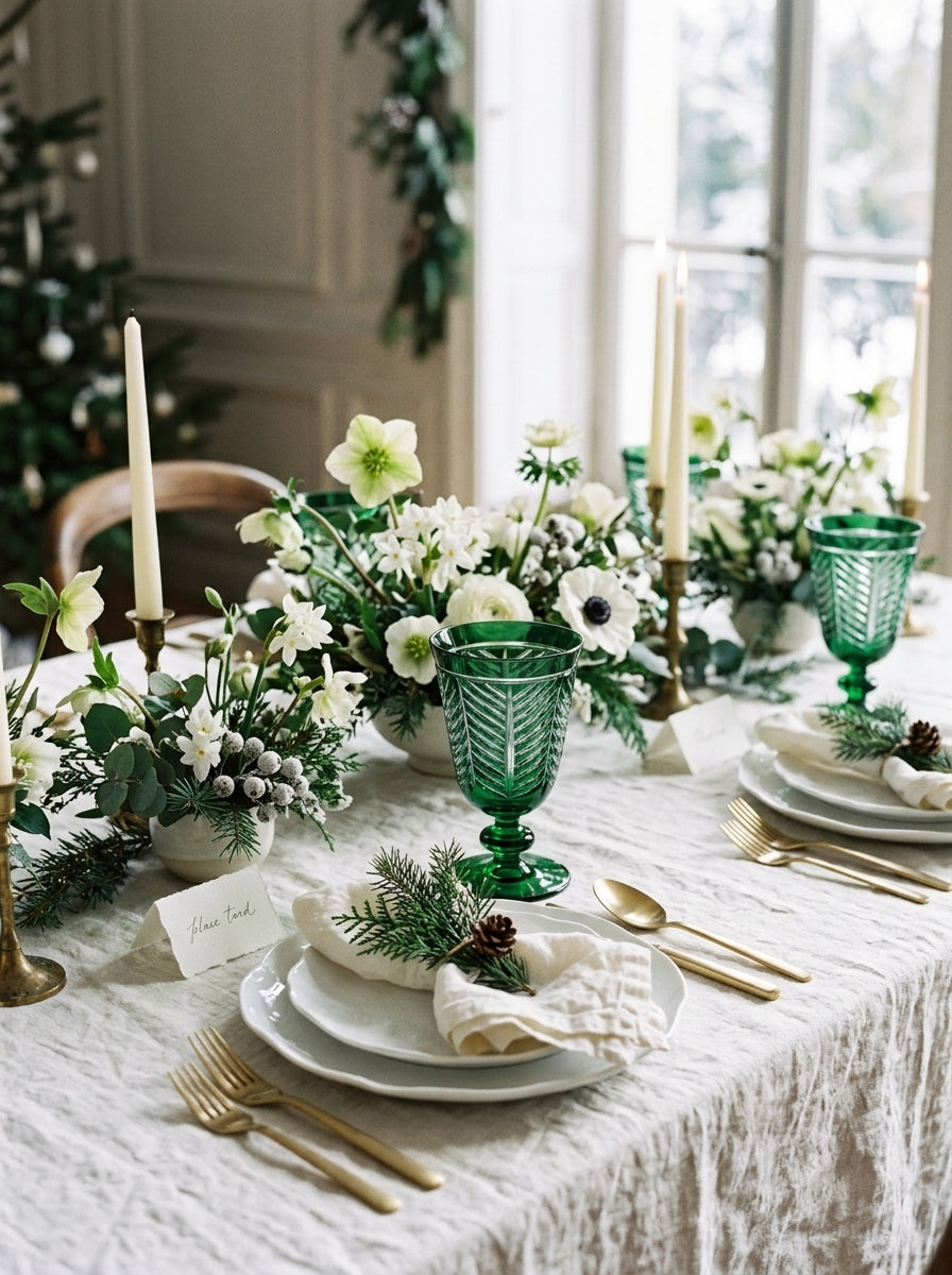 Riva Christmas Emerald Kristal Kadeh