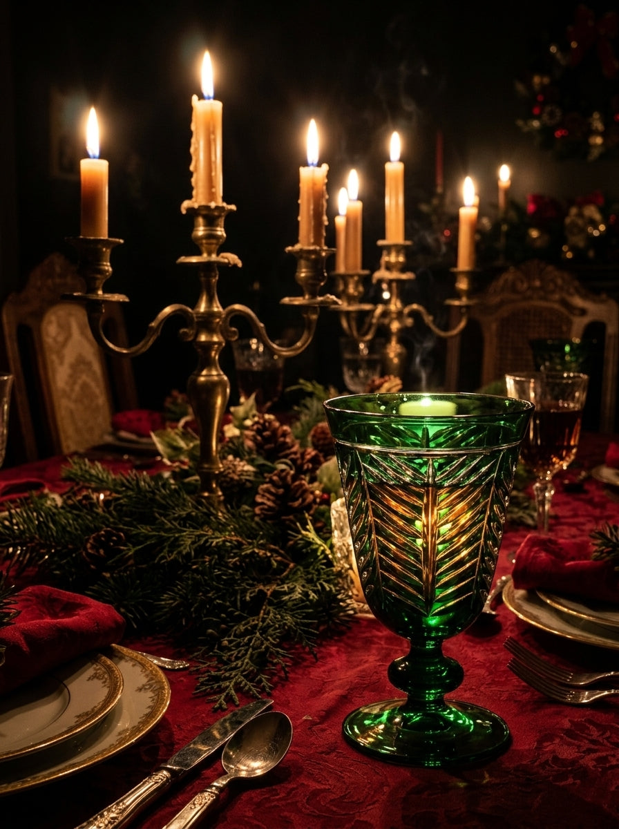 Riva Christmas Emerald Kristal Kadeh