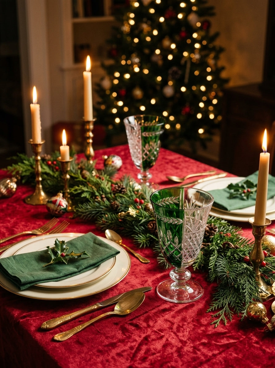 Valmont Christmas Emerald Kristal Kadeh