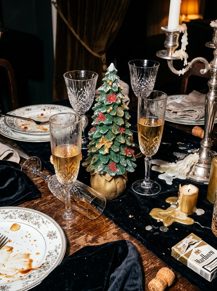 Golden Christmas El Yapımı Dekoratif Yılbaşı Ağacı