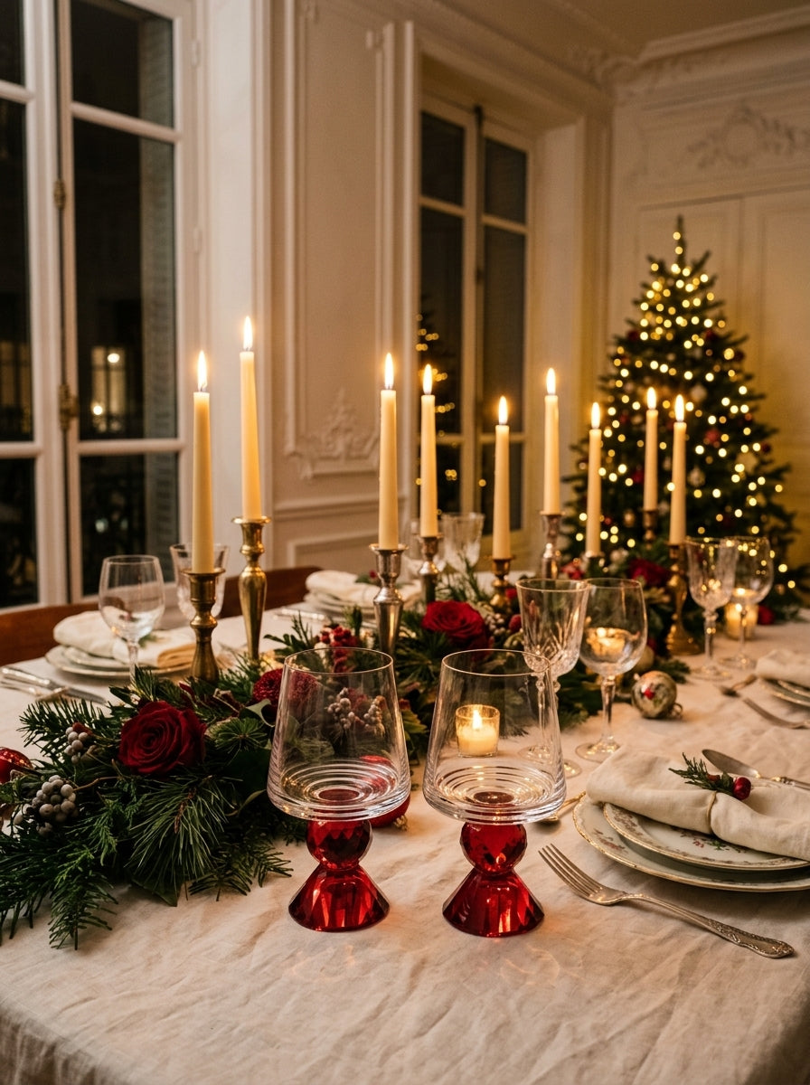 Christmas Classics – Ruby Ruby Lumi İkili Kristal Bardak Seti