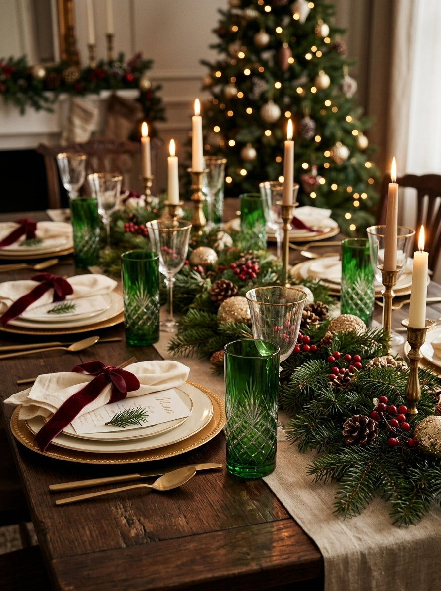 Astor Christmas Emerald Kristal Su Bardağı