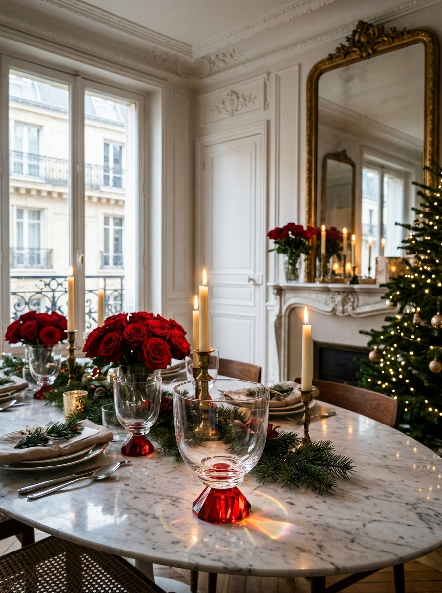 Ruby Lumi Step – New Year Crystal Glass