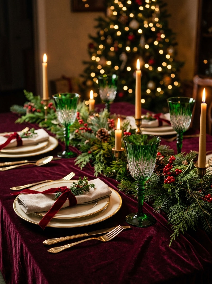 Astor Christmas Emerald Kristal Kadeh