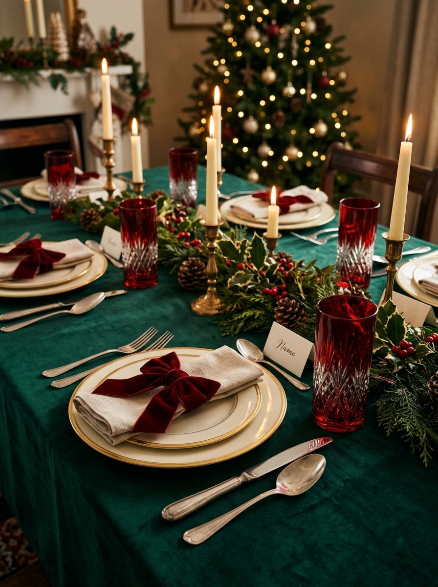 Astor Christmas Ruby Kristal Su Bardağı