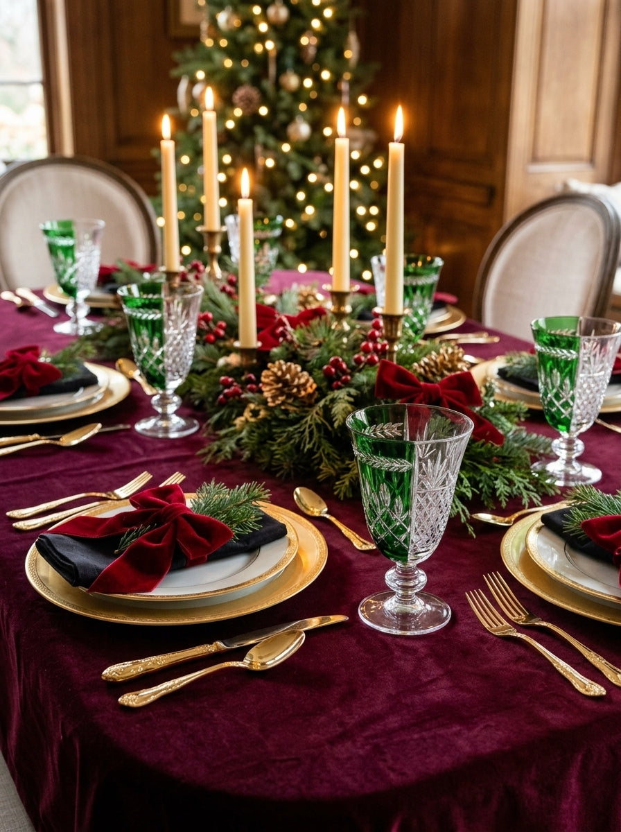 Valmont Christmas Emerald Kristal Kadeh