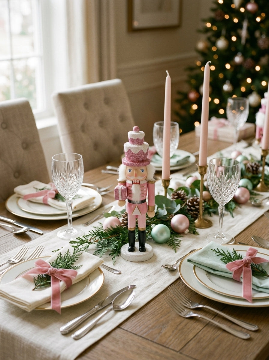 Pembe Mint Dekoratif Christmas Askeri